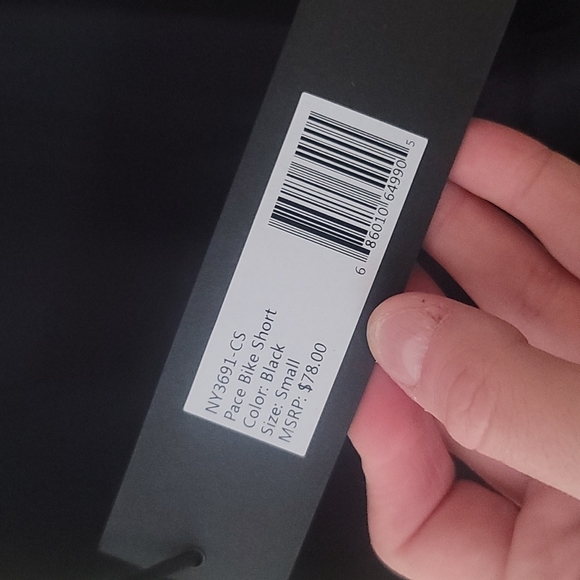 *FINAL* NOLI PACE BIKE SHORT: BLACK/YELLOW: NWT: SIZE S - Picture 2 of 6